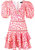 Bossa Lace Trim Mini Dress - Pink