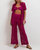 Crochet Beach Pant - Magenta