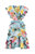 Hibiscus Cutout Mini Dress Celeste - Multicolor