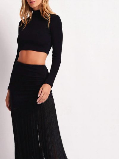 Pat Bo Knit Mock Neck Cropped Top product