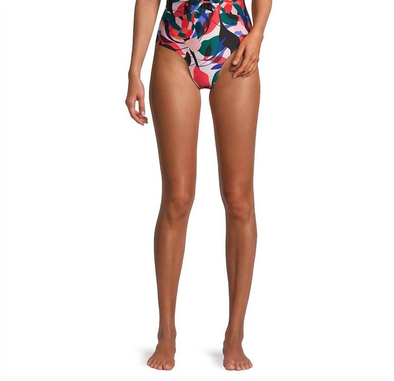 Protea Laceup Swimsuit - Poppy