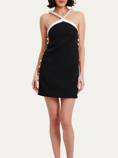 Pat Bo Women'S Colorblock Faux-Pearl Beaded Mini Dress product