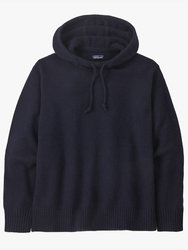 Recycled Wool-Blend Sweater Hoody - New Navy