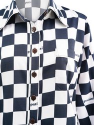 Black Checkerboard Long Sleeve Set
