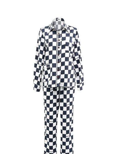Patiini Black Checkerboard Long Sleeve Set product