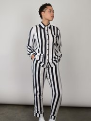 Black Stripe Long Sleeve Set