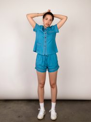 Blue Short Sleeve Set