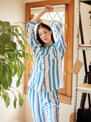 Blue Stripe Long Sleeve Set