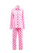 Light Pink Checkerboard Long Sleeve Set - Light Pink