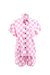 Light Pink Checkerboard Short Sleeve Set - Light Pink