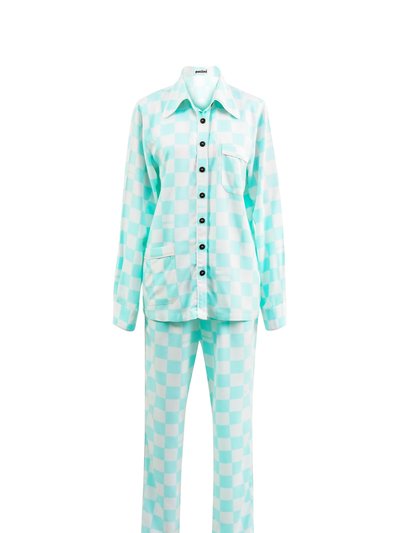 Patiini Teal Checkerboard Long Sleeve Set product