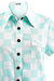 Teal Checkerboard Short Sleeve Set