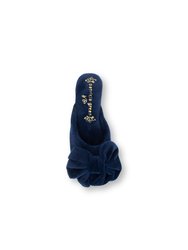 Betty Bow Slipper - Navy