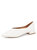 Capri Pointed Toe Raffia Flat Sandal - White - White