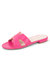 Hallie Flat Sandal - Hot Pink - Hot Pink
