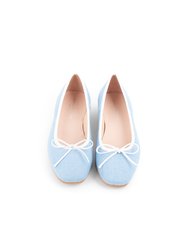 Hampton Bow Ballet Flat - Chambray