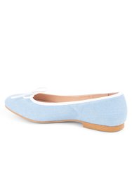 Hampton Bow Ballet Flat - Chambray