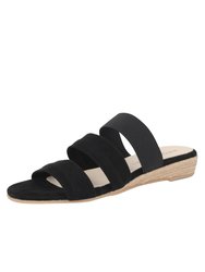 Joanna Wedge Sandal - Black