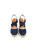 Mila Espadrille Sandals With Elastic Straps - Navy