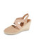 Mila Espadrille With Elastic Straps - Nude