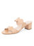 Palm Beach Scalloped Sandal - Nude Leather