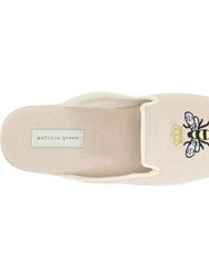 Queen Bee Embroidered Slipper