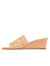 Siesta Swirled Raffia Wedge - Natural