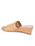 Siesta Swirled Raffia Wedge - Natural