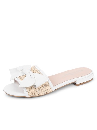 Patricia Green St. Tropez Raffia Slide Sandal - White product