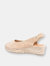 Valencia Closed Toe Slingback Espadrille - Camel