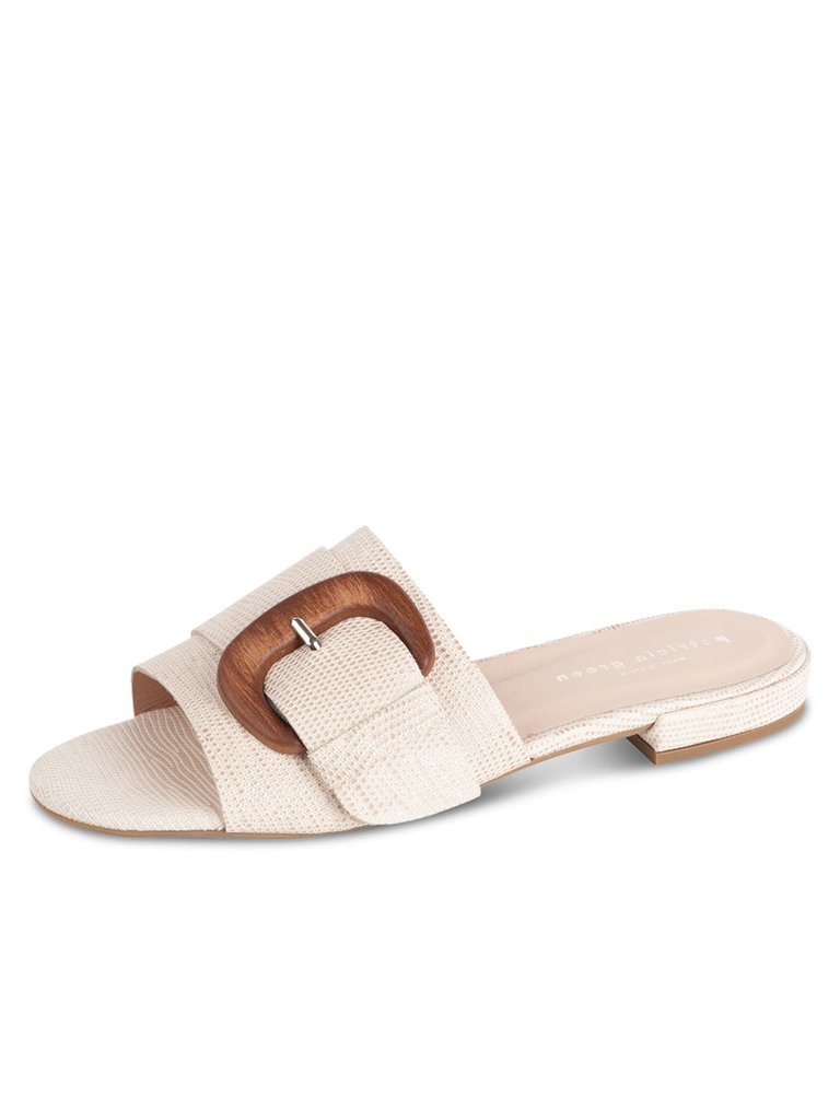 Venice Buckle Sandal - Cream