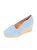 Vienna Scalloped Espadrille Shoes - French Blue