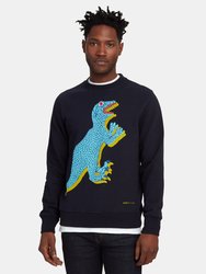 Graphic Dino Sweatshirt - Navy