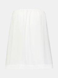 Elizabeth Flare Tube Top - White