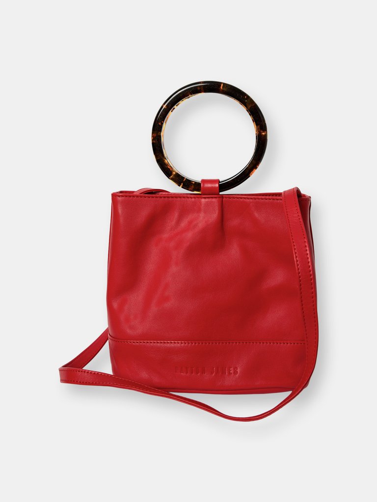 The Mini Dolly Tote in Red - Red