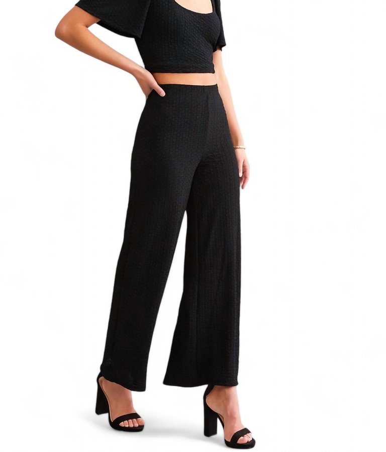 Bille Wide Leg Pant In Black