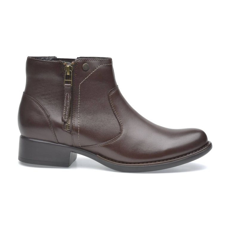 Lambskin Faby Boots In Espresso Brown - Espresso Brown