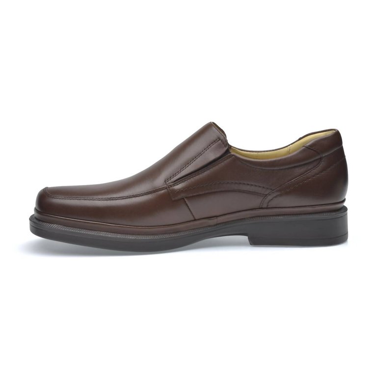 Men's Lambskin Mocassin Traditional Max In Barista Brown