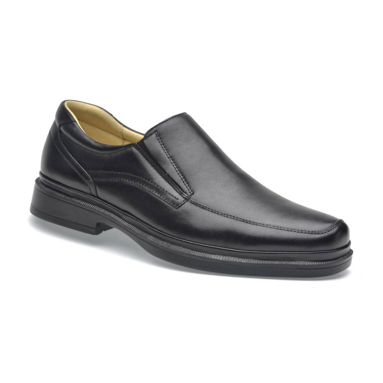 Men's Lambskin Mocassin Traditional Max In Black