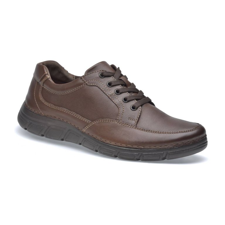 Men's Leather Oxfords Rock In Barista Brown