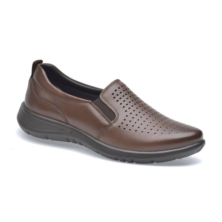 Women's Lambskin Shoes Celeste In Espresso Brown