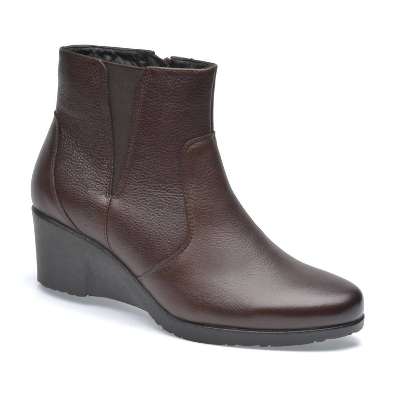 Women's Leather Boots Jambu In Burgundy