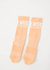 Backline Socks In Pastel Peach