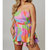 Abstract Tiered Romper - Multi