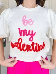 Be My Valentine Top In White - White