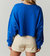 Cozy Pearl Studded Crop Sweatshirt