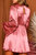 Luxe Wrap Bell Sleeve Ruffle Deatil Mini Dress