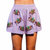 Mardi Gras Crown Shorts In Purple - Purple