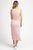 Ribbed Cutout Midi Dress - Baby Pink