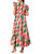 Slice Of Summer Midi Dress In Green And Coral